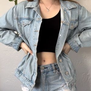 Oversized denim jacket